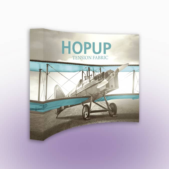 10FT Hopup Curved Tension Fabric Display